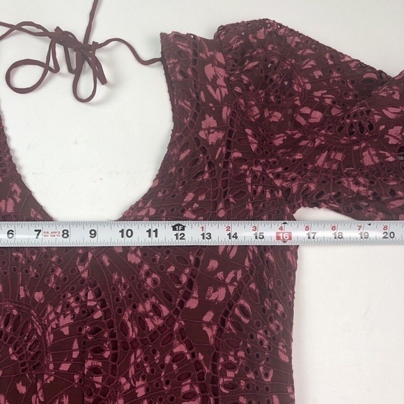 Johnny Was Malaga Midi Lace Dress xs Embroidered Cotton Silk Cottagecore NEW - Picture 6 of 12